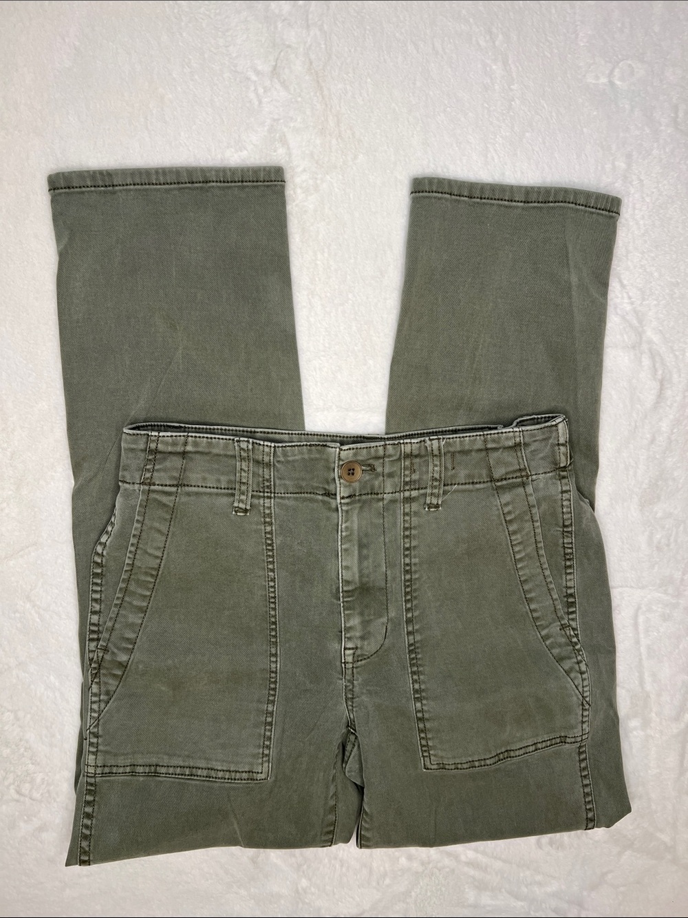 Madewell The Slim Straight Utility Pant Jeans Faded Ivy Size 25